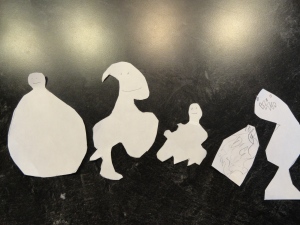 Paper ghosts can be any shape.